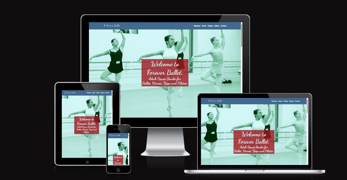 Responsive design image for Forever Ballet